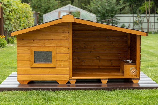 Cușcă câine, cu terasa, izolată termic, pereți 8cm, Ultra Protect Complet Medium